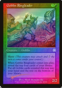 Magic the Gathering GOBLIN RINGLEADER #62/143 Apocalypse Red Foil Uncommon 2017 - Picture 1 of 1