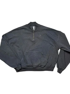 Gymshark Cropped 1/4 Zip Sweatshirt Small Grey Pullover Jumper Top Gym Workout - Picture 1 of 12