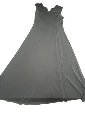 Coldwater Creek Women's Maxi Dress  Black Sleeveless Slinky Size Large Petite - Image 1 of 4