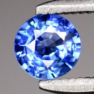 💎 Zaffiro Blu Naturale Tondo 0,40ct 4,3mm VS - Riscaldato, Gemma Ceylon - Foto 1 di 4
