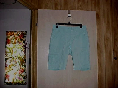 Pantalón Corto Mujer Carga Gloria Vanderbilt Talla 6 Azul Caqui Cintura 32" Entrepierna 10" R9.5" Foto 1 de 4