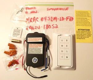 Harbor Breeze Ceiling Fan Paired Remote/Receiver MRAC04S1M-LD-F0 2AQZU-18052 - Picture 1 of 4