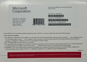 Nuevo paquete de DVD de 64 bits Microsoft Windows 10 Home versión completa - Imagen 1 de 1