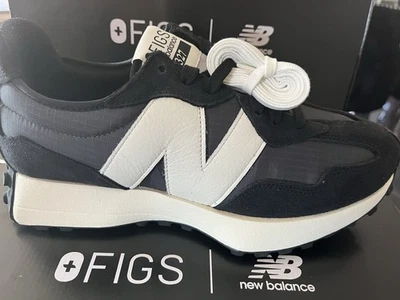 New Balance 327 Figs Black White UNISEX Sneakers sizes 4 thru 13 #U327FB - Image 1 of 4