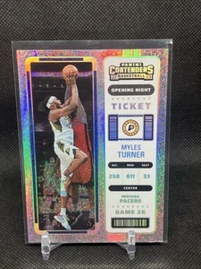 Scheda rifrattore Myles Turner 2022-23 Contenders Basketball Sparkle /25 SP #45 - Foto 1 di 2