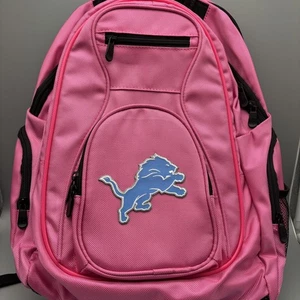 Lions Backpack | Detroit Lions Laptop Backpack Pink MOJO - Picture 1 of 15