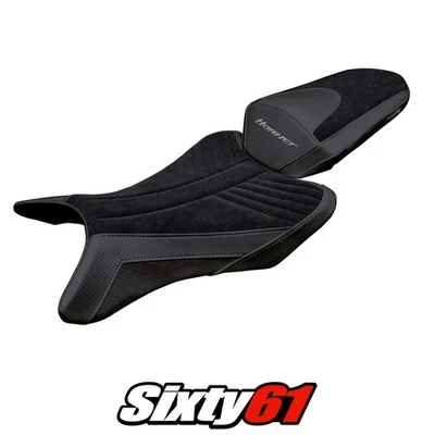Funda asiento Honda CB 1000 Hornet 2025 Tappezzeria terciopelo negro Foto 1 de 4