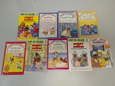 Lot of 9 Henry And Mudge BooksBy Cynthia Rylant Collection Set Foto 1 de 4
