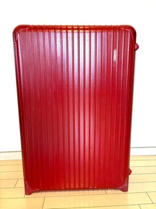 [as is] RIMOWA Salsa 2-Wheel Luggage 82L Red Travel Suitcase Cabin Checked - Picture 1 of 24
