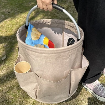 6 Pockets Heavy Duty Oxford Cloth Organizer Bag 17L Garden Tool Tote Bag UK6 - Image 1 of 4