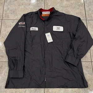 NEW NWT Mens 2XL Red Kap Cadillac Dealership Work Shirt Snaps Service Patches - Picture 1 of 11