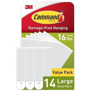 Command Large Picture Hanging Strips, Damage Free Hanging Picture Hangers, No... - Picture 1 of 9