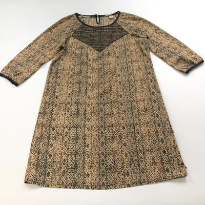 Maison Scotch 2 полиэстер женщин мини-платье сафари богемное фестиваль желтовато-коричневый новом - Изображение 1 из 4