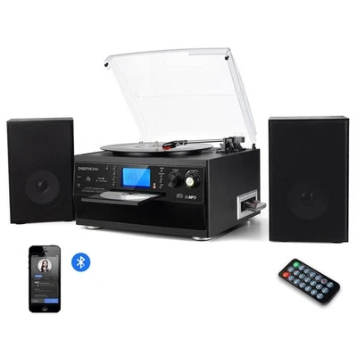 Bluetooth Record Player Turntable with Stereo Speaker, LP Vinyl to MP3 Conver... - Image 1 of 4