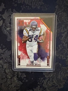 RANDY MOSS 2025 Impeccable FOTL Ruby Parallel Card 3/8 SSP VIKINGS HOF - Picture 1 of 3