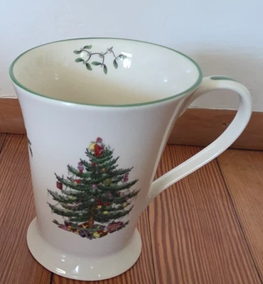 Spode Christmas Tree Romantic-Shape 12 Ounce Footed Mug, Fine Porcelain - Image 1 of 4