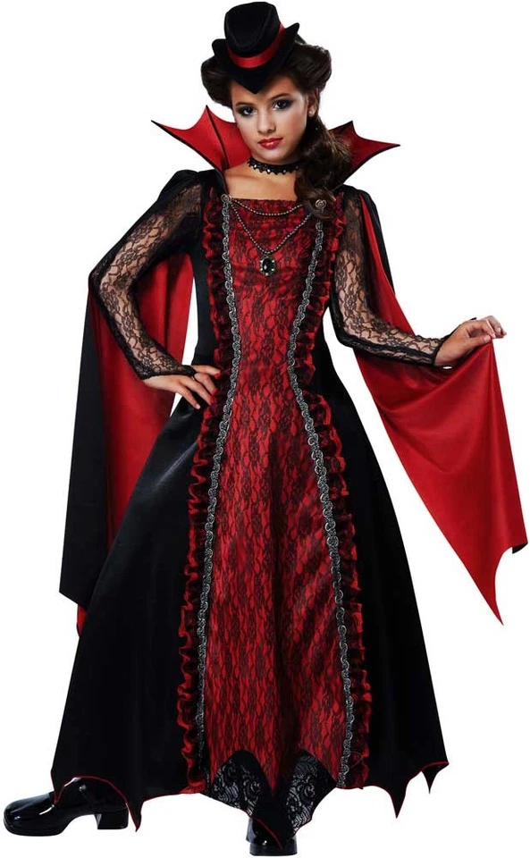 California Costumes Victorian Vampira Child Costume Large 2day Ship