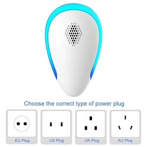 6 Pack Pest Repellent Ultrasonic Plug In Multifuntional Rodent Mouse Mosquito - Bild 1 von 11