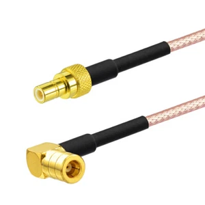 SMB Rechter Winkel RG316 Kabel 1m für Auto DAB Digitalradio Antenne Antenne Adapter - Bild 1 von 3