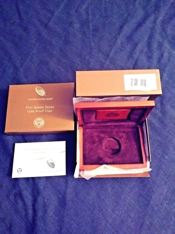 US Mint Box & COA  2016 $10 Gold Proof FIRST Spouse Patricia Nixon NO COINS Cover