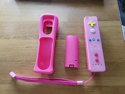 Nintendo Wii Peach Pink MotionPlus Wii Remote Controller W/Sleeve Tested - Image 1 of 4
