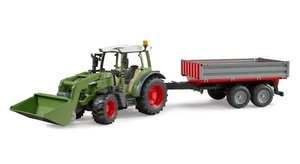 Bruder 02182 Fendt Vario 211 mit Frontlader und Bordwandanhänger, NEU & OVP - Bild 1 von 3