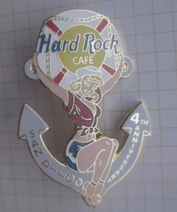 HARD ROCK CAFE SAN DIEGO 2002 4th ANNIVERSARY SAILOR GIRL ANCHOR . HRC Pin (602) - Picture 1 of 1