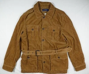 Polo Ralph Lauren Jacket Coat Safari Utility Brown Corduroy Belted RARE NWT - Picture 1 of 8