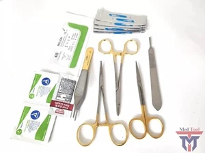 Grundlegendes chirurgisches Nahtset, Erste-Hilfe-Set, Notfall-Kit, Trauma-Überlebenspaket - Bild 1 von 3