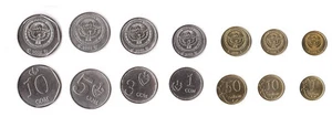 Kyrgyzstan / Kirgisistan - 1+10+50 Tiyn + 1+3+5+10 Som 2008-2009 UNC - KMS Satz - Picture 1 of 1