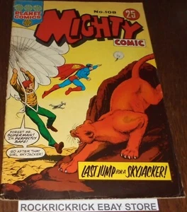 VINTAGE PLANET COMICS MIGHTY COMIC NO. 108 1975 AUSTRALIAN - Picture 1 of 3