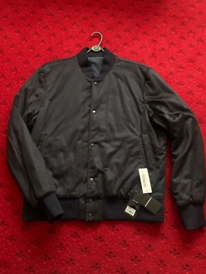 EMPORIO ARMANI DARK BLUE BOMBER JACKET ALL SIZES NEW RRP £860 - Image 1 of 4