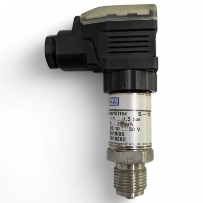 WIKA S-10 Pressure Transmitter -1 to 1.5 bar, 4-20mA Output, 10-30V DC - Image 1 of 4