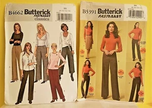 Butterick B4662 5391 Fast & Easy Fitted Hose Hose Rock Schnittmuster, XS-3XL - Bild 1 von 9