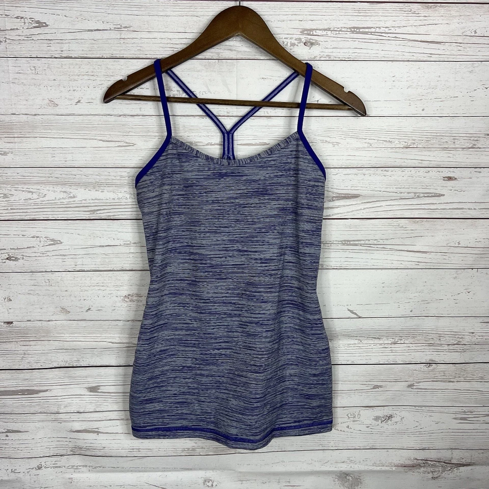 Camiseta sin mangas Lululemon Power Y para mujer talla 8 Wee Are From Space magullada Berry Foto 1 de 4