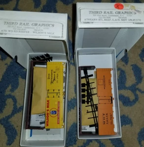 HO 2 3rd Rail Graphics Reefers Wilson's Milk & Lack MDT Kits See Desc NS Neu in Verpackung - Bild 1 von 2