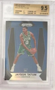 2017-18 Jayson Tatum Panini Prizm Blue Prizms RC- BGS 9.5 Gem Mint- #134/199 - Picture 1 of 2