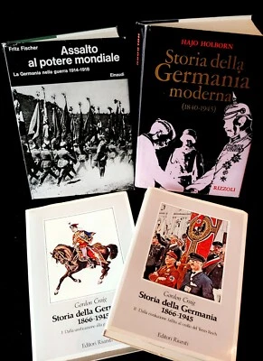 HISTORY of MODERN GERMANY lot of 4 BOOKS ITALIAN LANGUAGE Biblioteca di cultura - Image 1 of 4