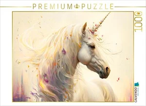CALVENDO Puzzle Ein Einhorn so luftig und zart wie ein Windhauch | 1000 Teile Le - Bild 1 von 4