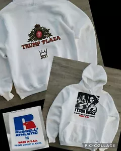 Vintage 80s Mike Tyson vs Biggs Fight Promo Hoodie Sweatshirt Boxen Russell - Bild 1 von 13