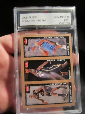 Tarjeta de baloncesto Speights-Hibbert Fleer 2008 241 gema graduada FGS como nueva 10 - BBA10 Foto 1 de 2