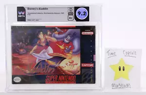 Disney's Aladdin Brand New Super Nintendo SNES 1993 Factory Sealed WATA 9.6 A++ - Picture 1 of 10