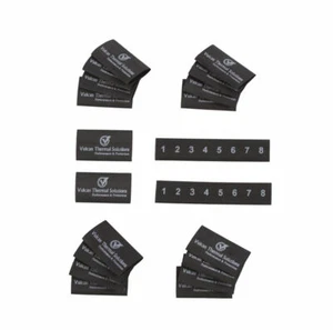 Vulcan Spark Plug Wire Marker Shrink Sleeve (18 Pack) Black - Made In USA - Picture 1 of 2