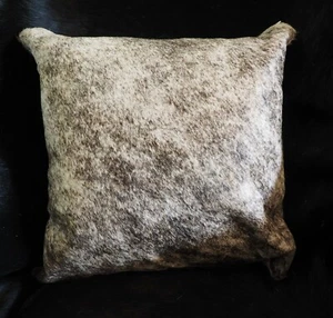 Beautiful Grey Wave - A Premium Leather Cowhide 40CM Sq Cushion Cover - Bild 1 von 7