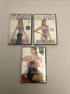 3 Fitness/Workout DVDs, Kathy Smith - Timesaver: Lift Weights to Lose Weight.. - Picture 1 of 8