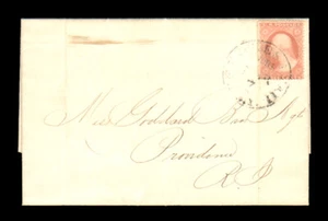 US 25 on Folded Letter w/ Express Mail Cancel w/ PSE Cert - Picture 1 of 5