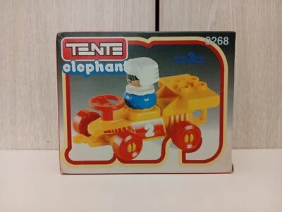 RARO JUGUETE DE CONSTRUCCIÓN DE COCHE VINTAGE AÑOS 80 TENTE ELEPHANT 0268 F1 EXIN ESPAÑA NUEVO Foto 1 de 4