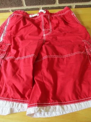 Pantalones Cortos de Carga Arizona Jean Co. Niños/Hombres Talla Grande 28" Cintura Elástica Rojo Foto 1 de 4