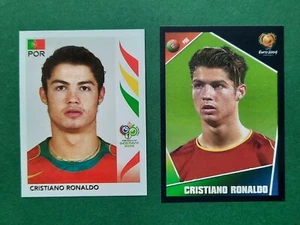 2x🔥CRISTIANO RONALDO CR7 ROOKIE LOT🔥RARE STICKERS EURO 2004 #23 WC 2006 INVEST - Picture 1 of 7