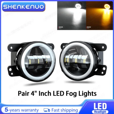 Par de para-choque kit de farol de neblina LED compatível com Jeep Patriot 2007 2008 2009 2010-2016 2017 - Imagem 1 de 4